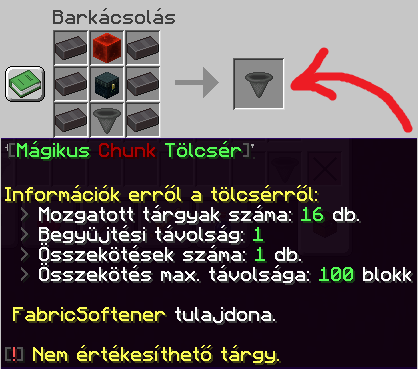 Mágikus chunk tölcsér